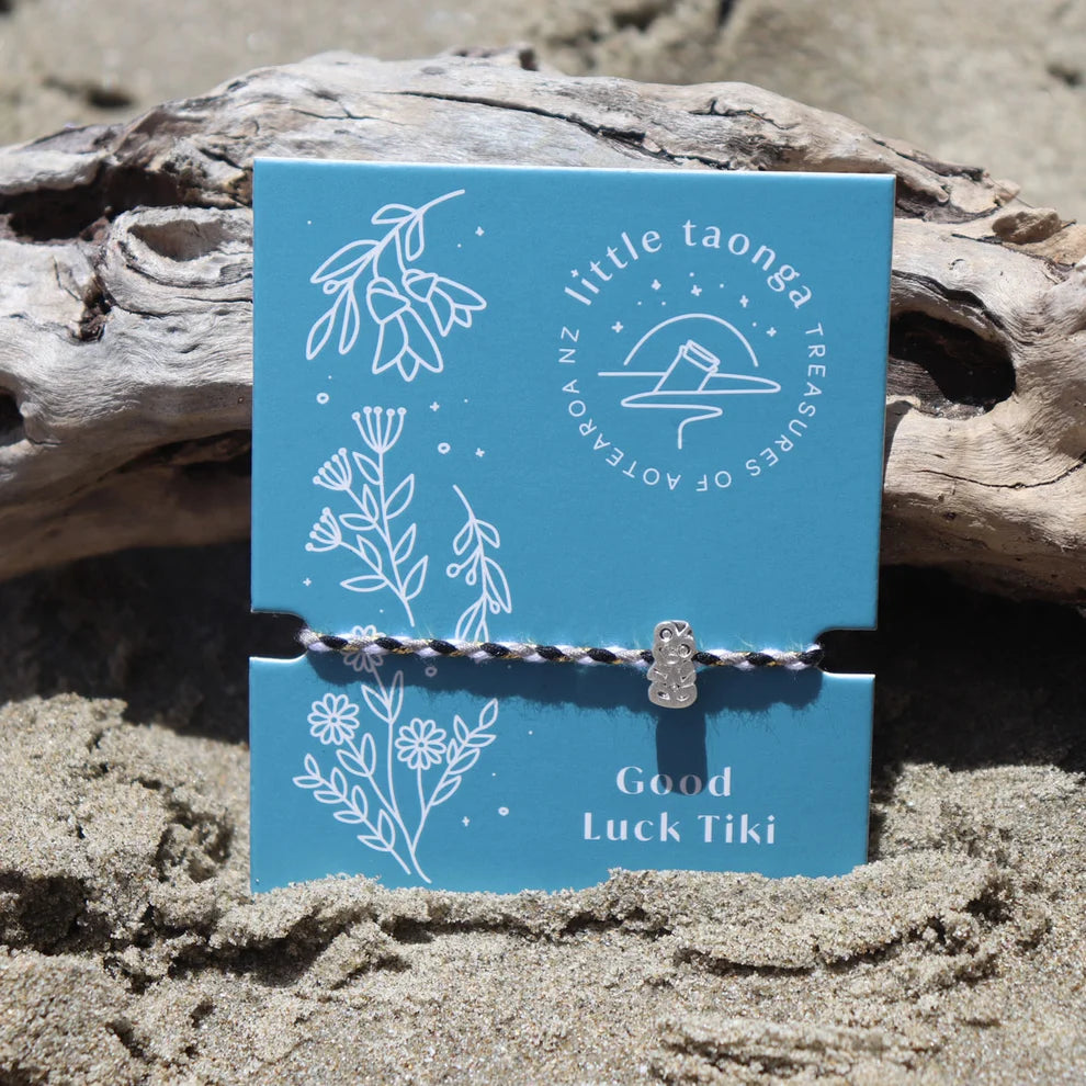 Little Taonga Good Luck Tiki Rope Bracelet