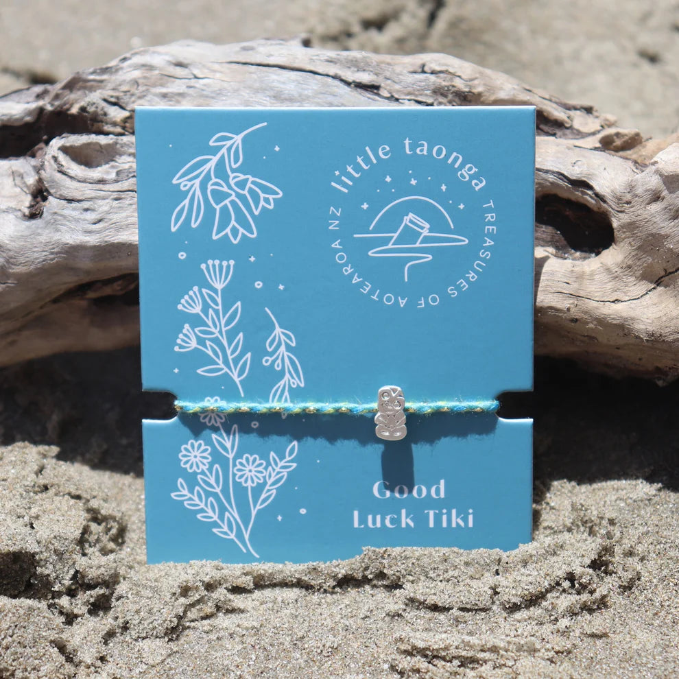 Little Taonga Good Luck Tiki Rope Bracelet