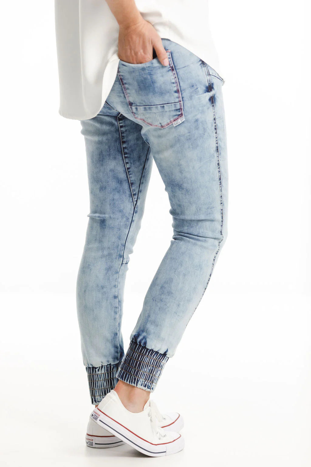 Home-lee Weekender Jeans - Snow Wash