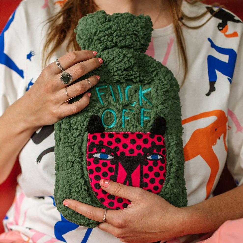 Studio Soph Hot Water Bottle | Fuck Off