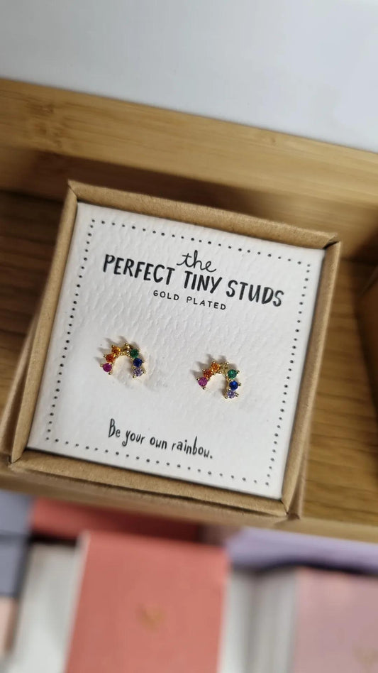 Perfect Tiny Studs - Rainbow