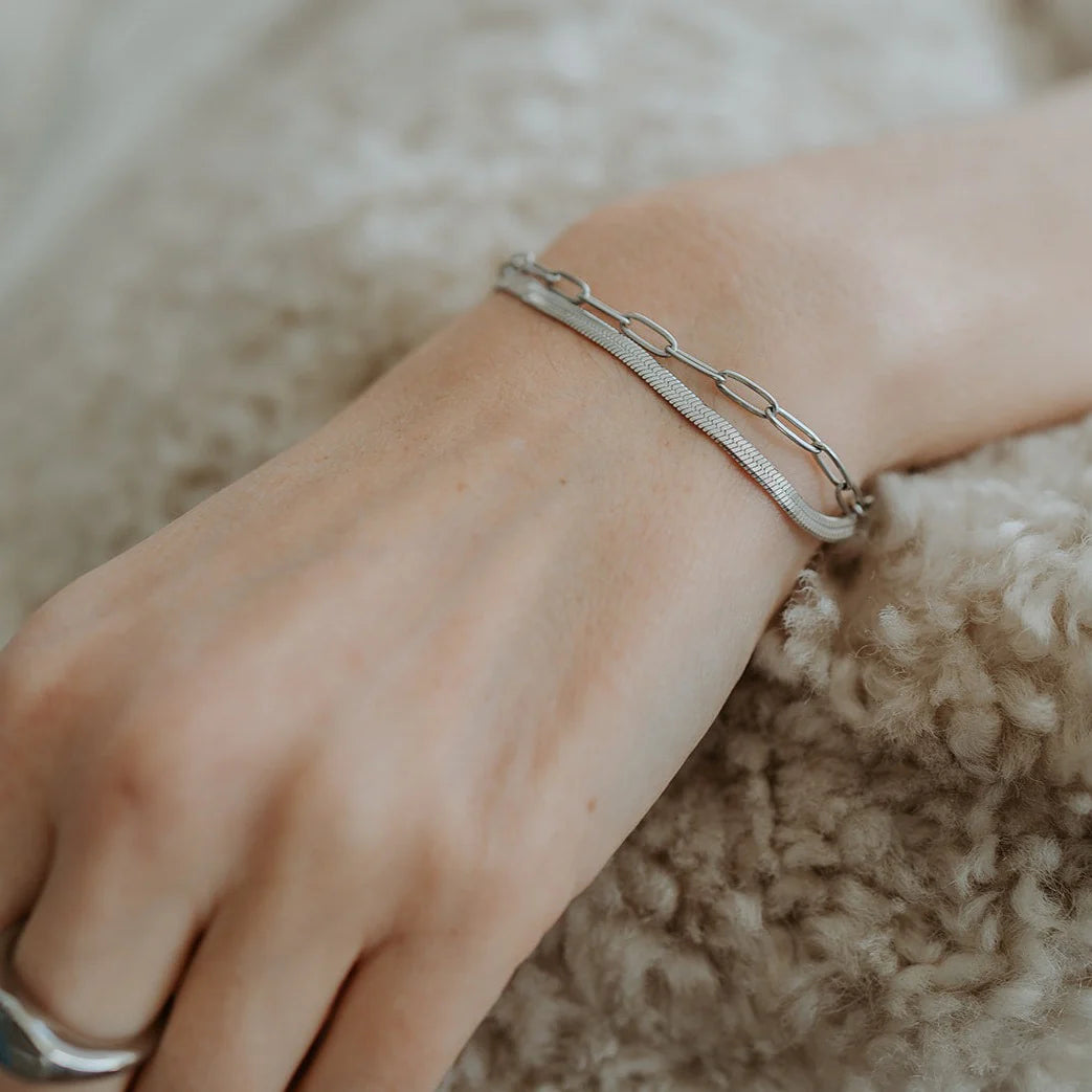 Katy B Large Paperclip Chain Bracelet