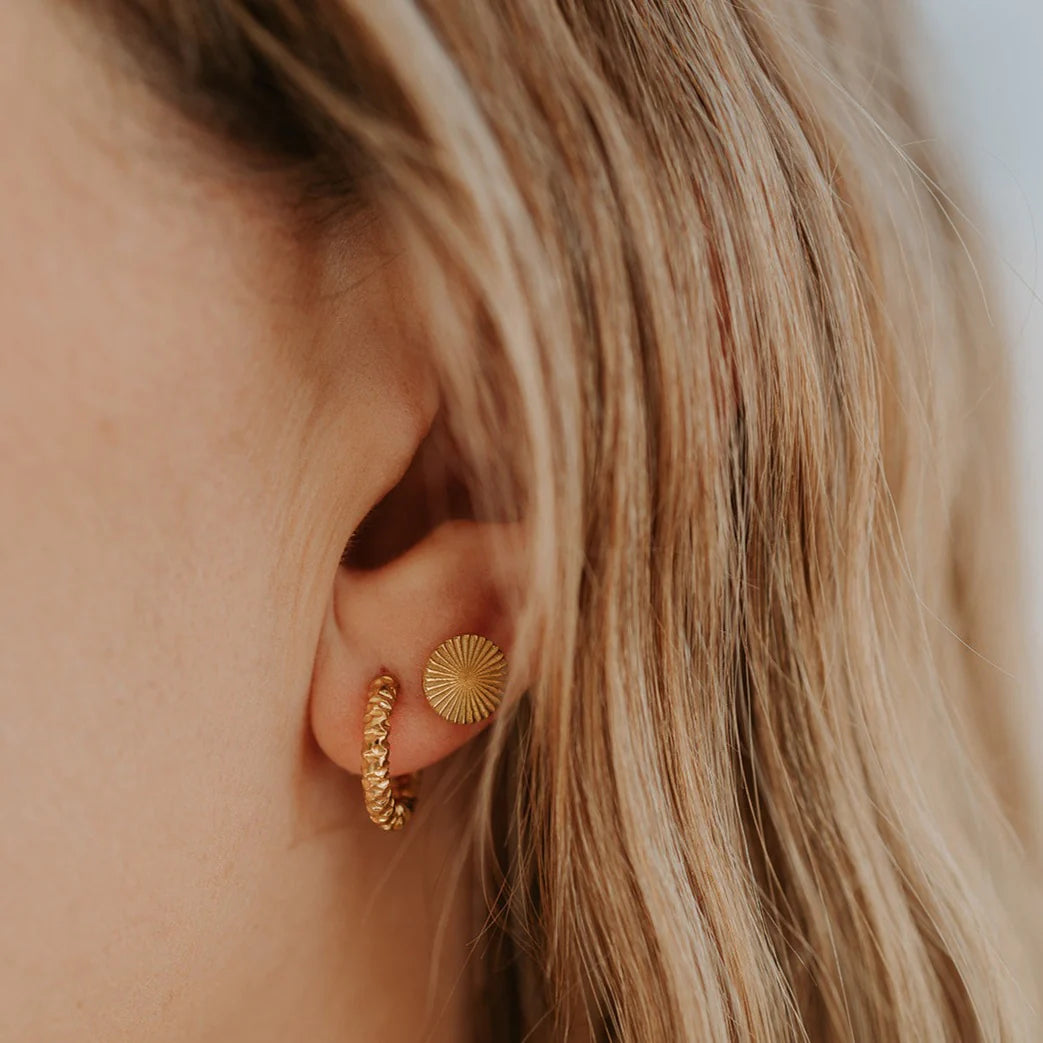 Katy B Ruby Hoop Earrings