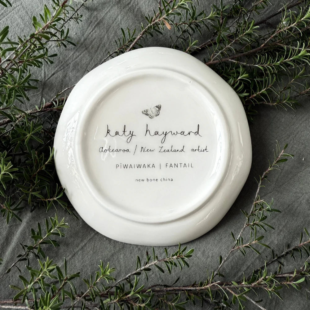 Katy Hayward Trinket Dish - Fly With Me - Piwakawaka/Fantail