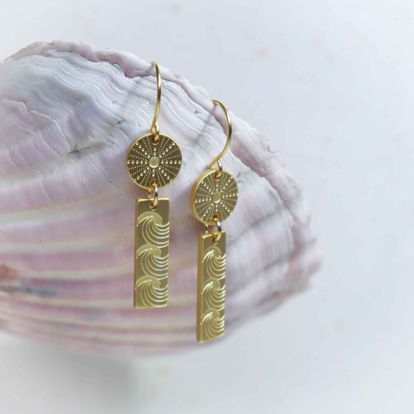 Little Taonga Kina & Moana Pendant Earrings