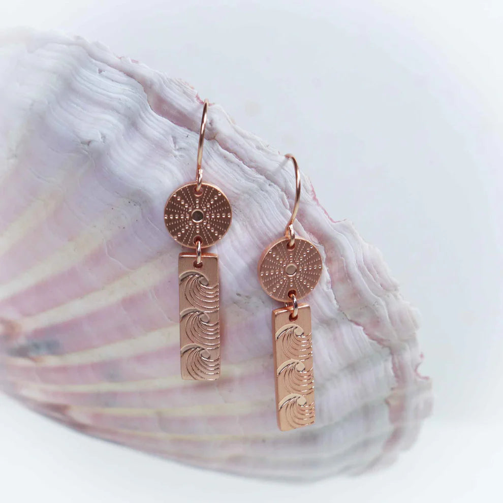 Little Taonga Kina & Moana Pendant Earrings