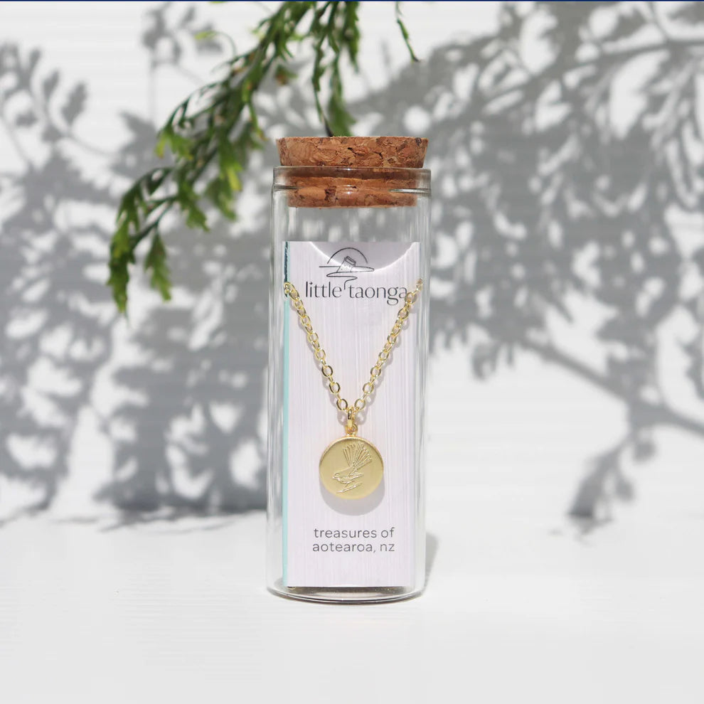 Little Taonga Round Fantail | Necklace or Earrings