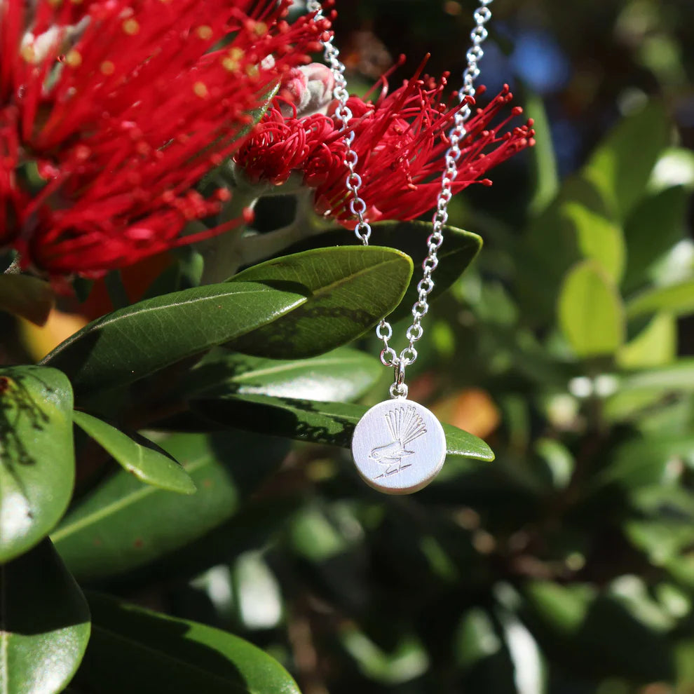 Little Taonga Round Fantail | Necklace or Earrings