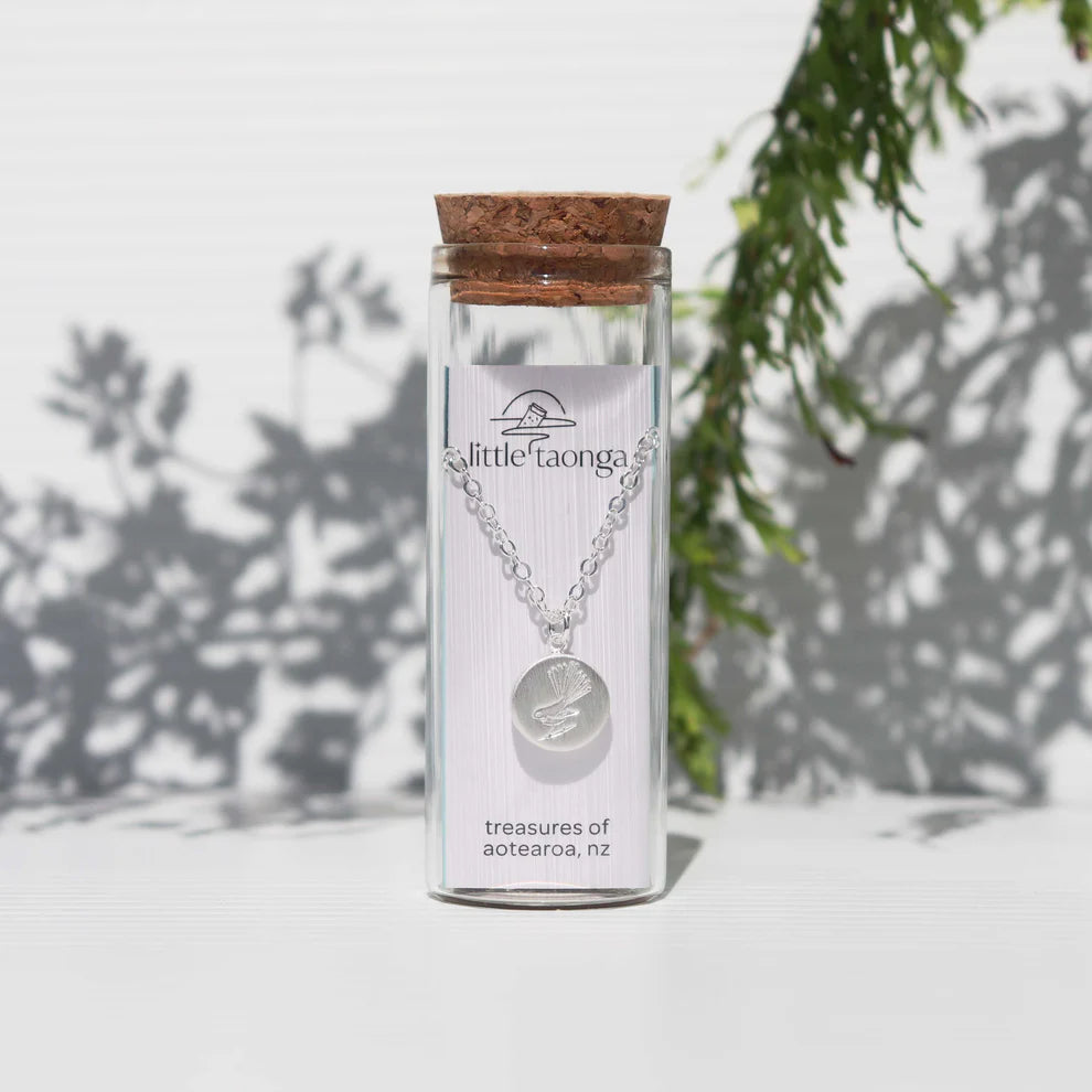 Little Taonga Round Fantail | Necklace or Earrings