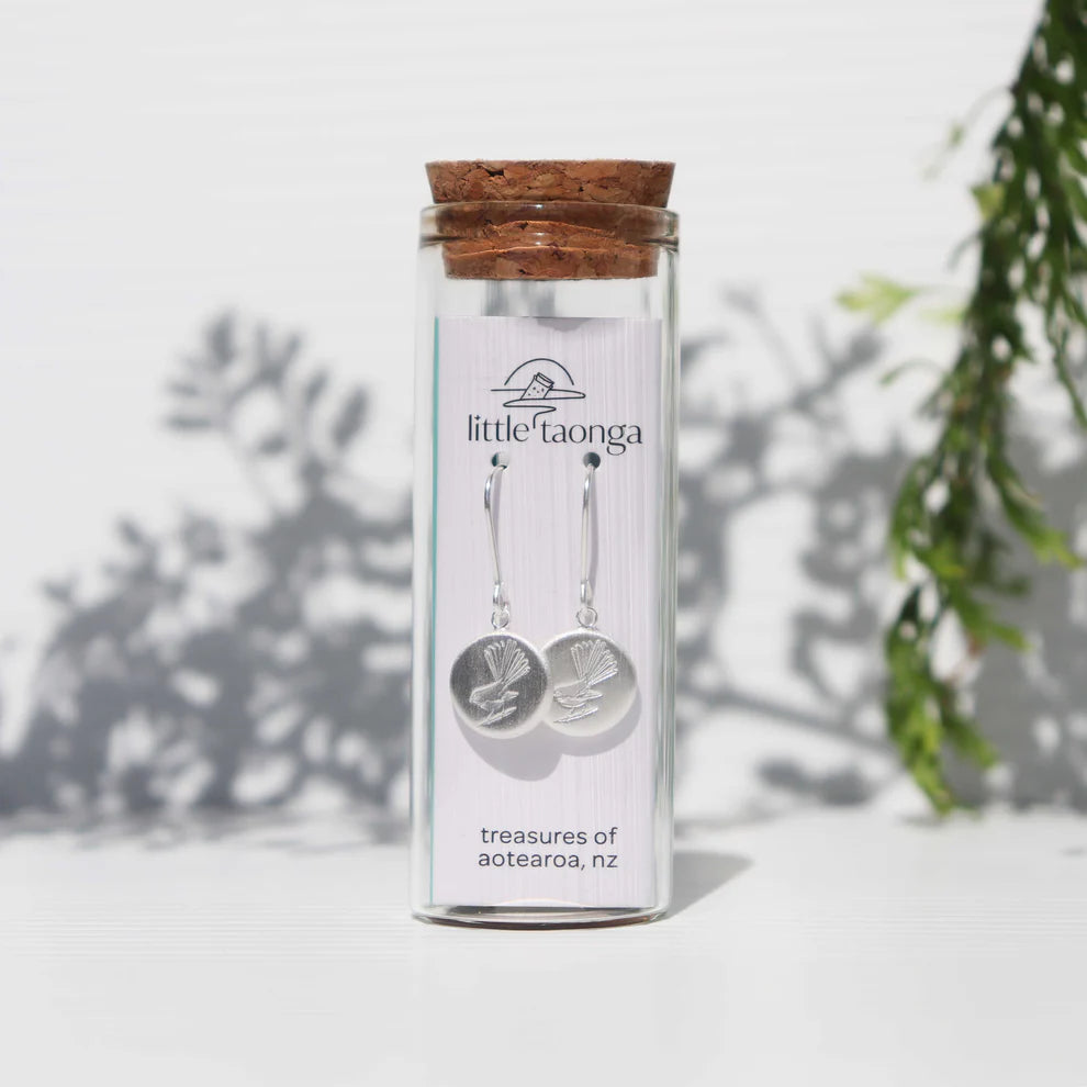 Little Taonga Round Fantail | Necklace or Earrings