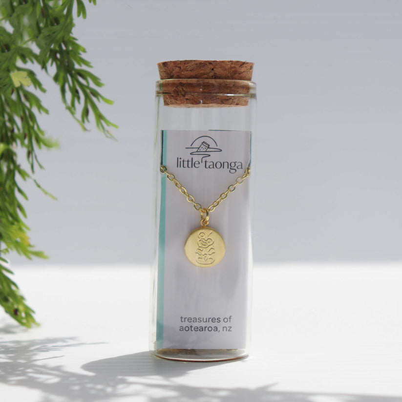 Little Taonga Round Tiki | Necklace or Earrings