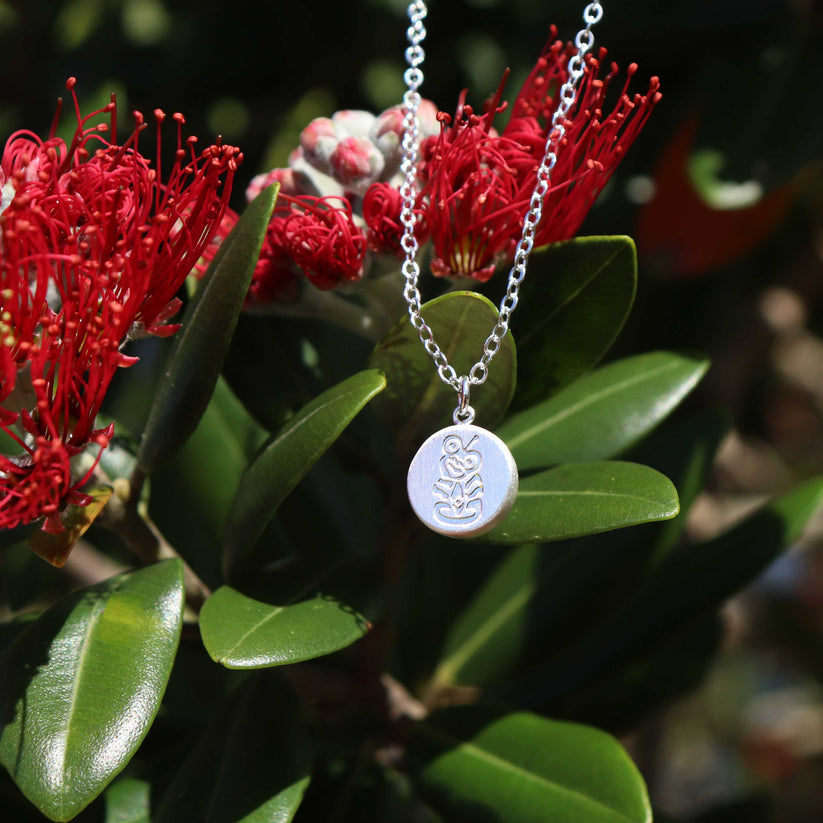 Little Taonga Round Tiki | Necklace or Earrings