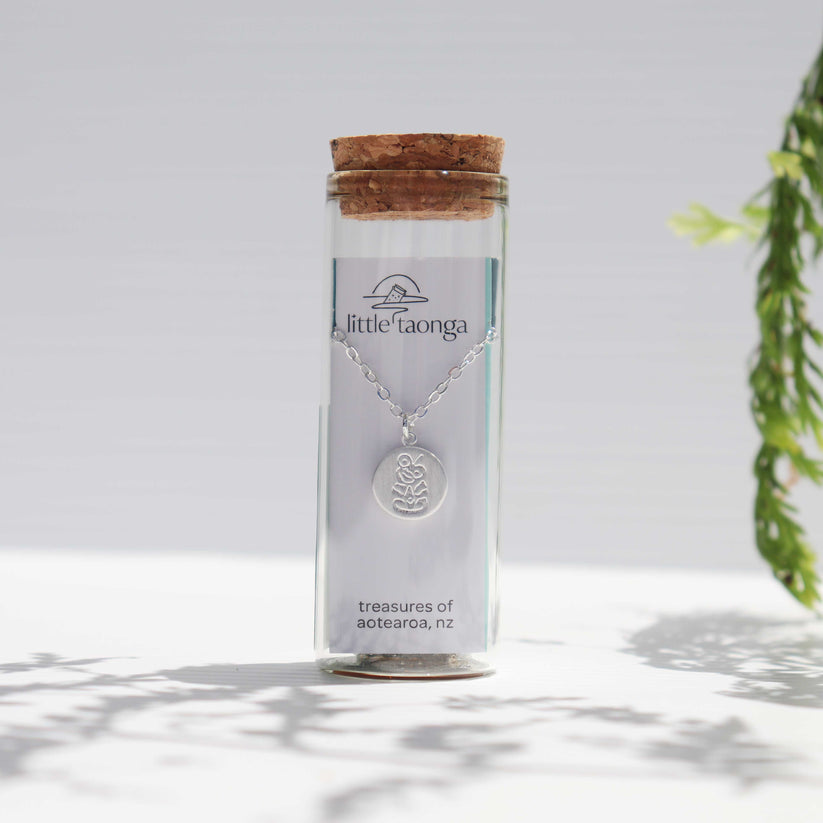 Little Taonga Round Tiki | Necklace or Earrings
