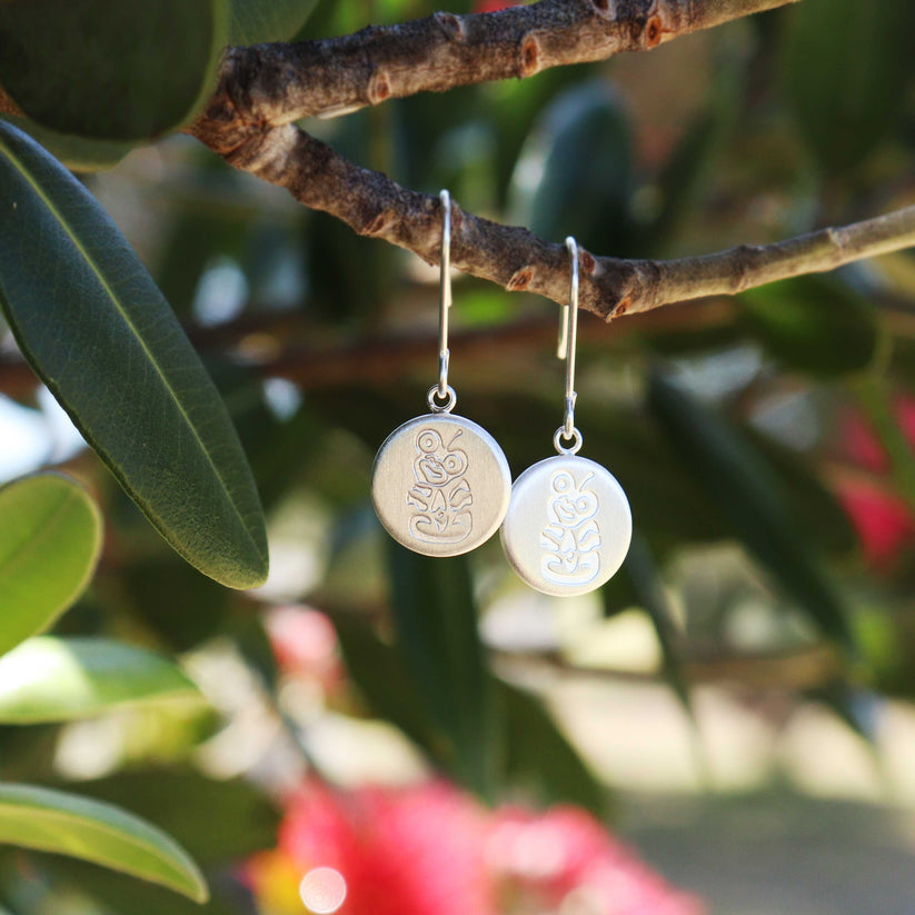 Little Taonga Round Tiki | Necklace or Earrings
