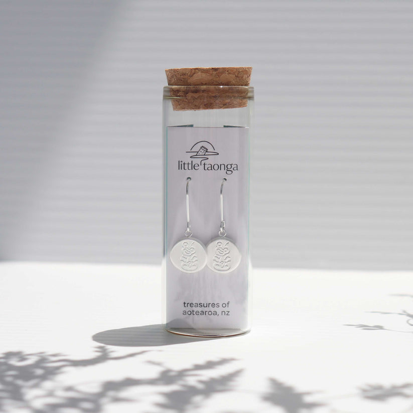 Little Taonga Round Tiki | Necklace or Earrings