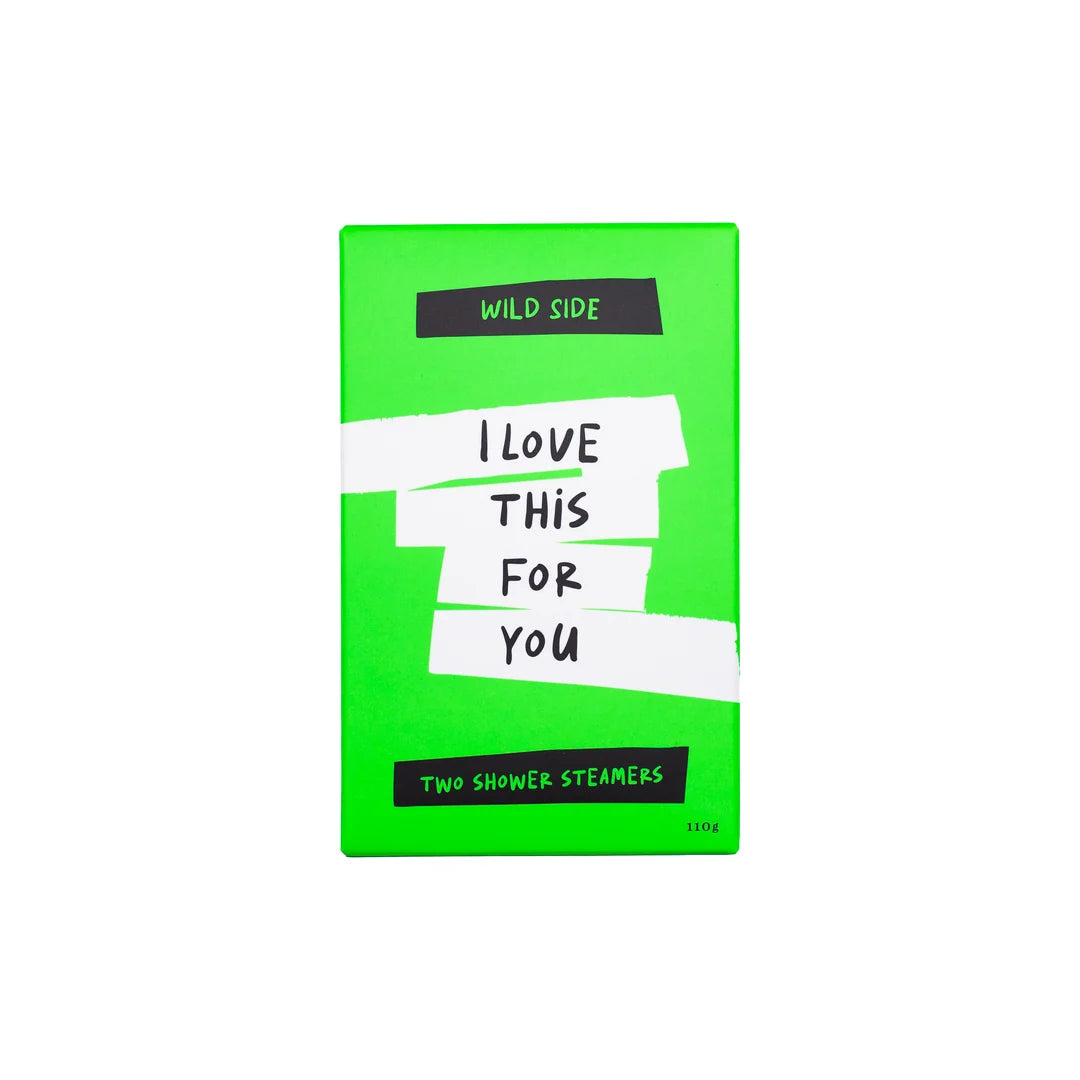 Wild Emery Cheeky Shower Steamer Pack of 2 | I LOVE THIS FOR YOU