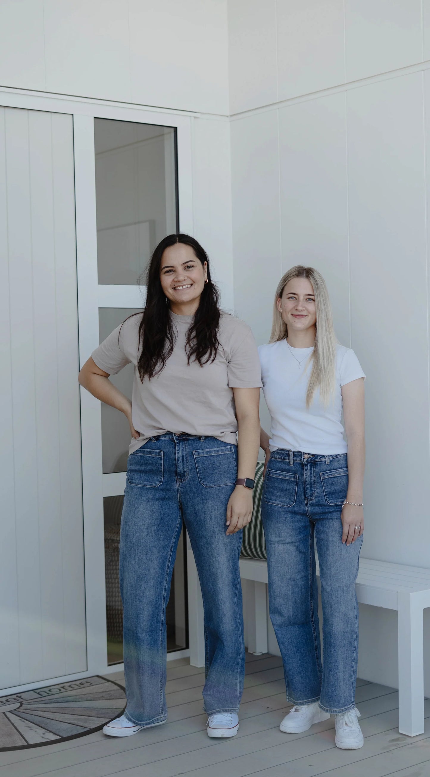 Junkfood Libby Wide Leg Denim Blue Jean