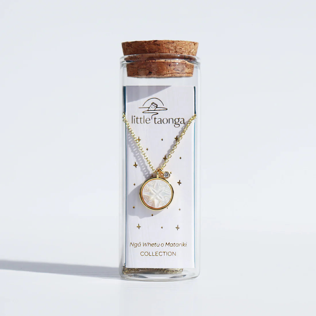 Little Taonga Mother of Pearl Matariki Whetū Necklace