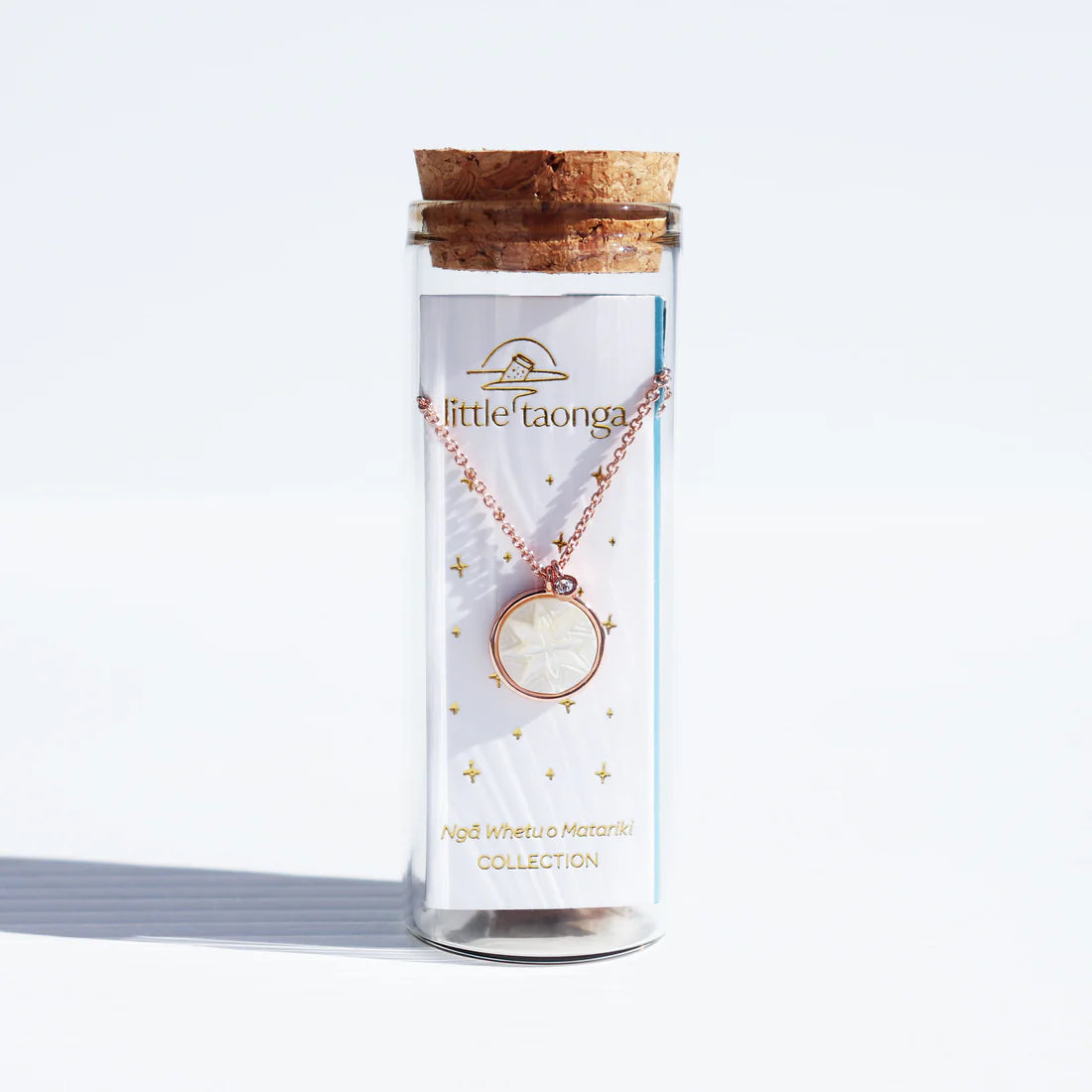 Little Taonga Mother of Pearl Matariki Whetū Necklace