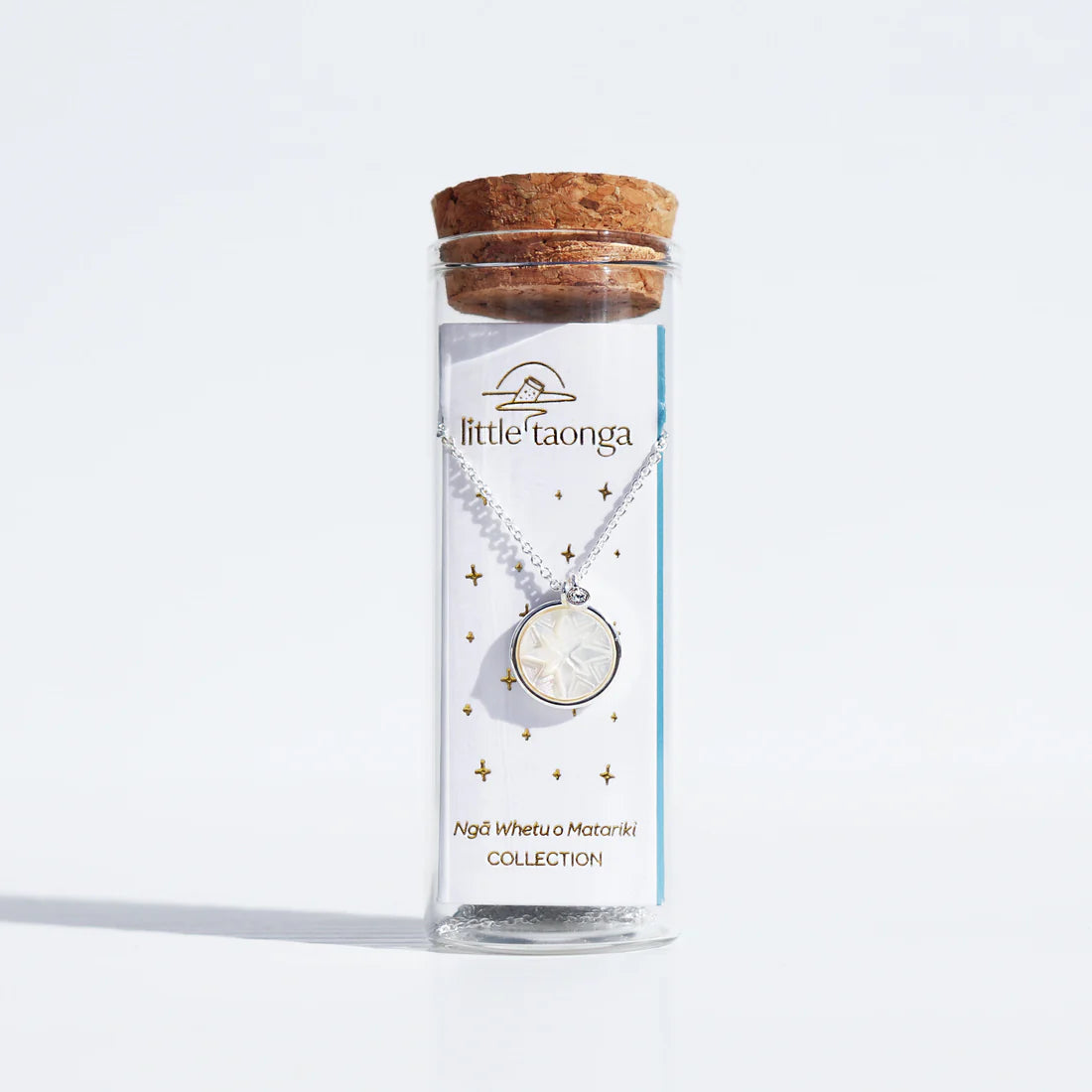 Little Taonga Mother of Pearl Matariki Whetū Necklace
