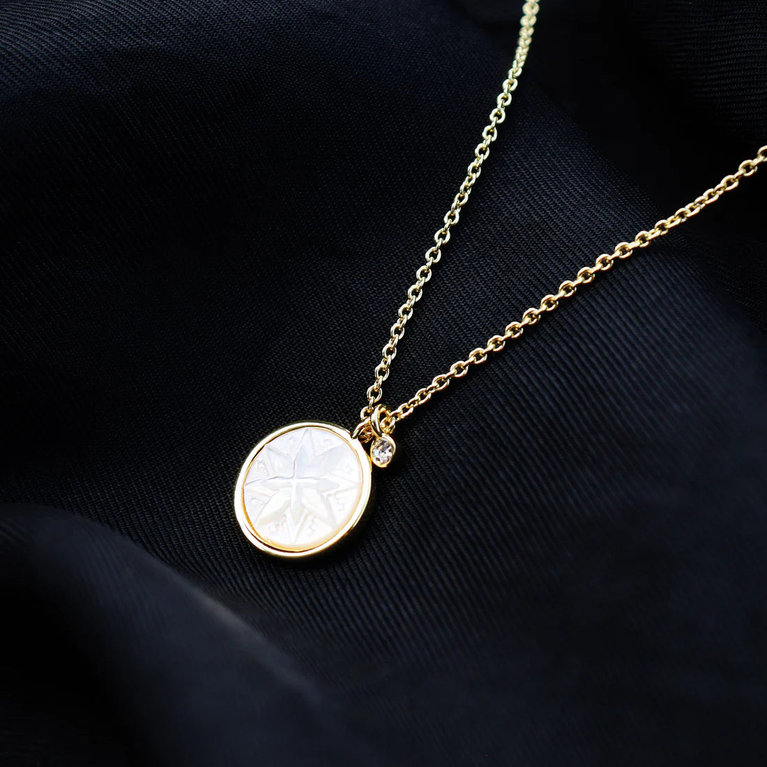 Little Taonga Mother of Pearl Matariki Whetū Necklace