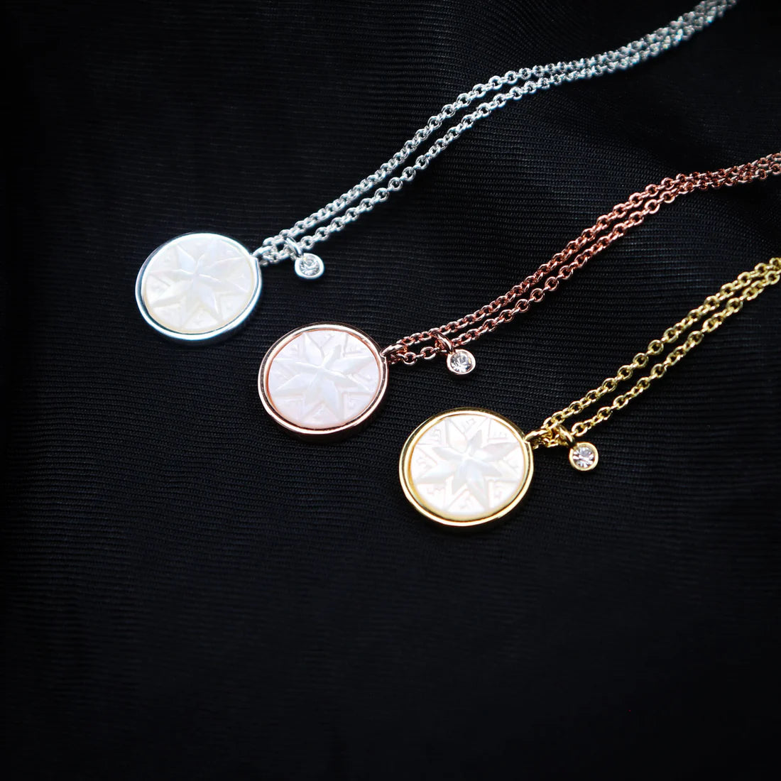Little Taonga Mother of Pearl Matariki Whetū Necklace