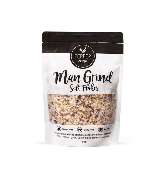Pepper & Me Man Grind Salt Flakes