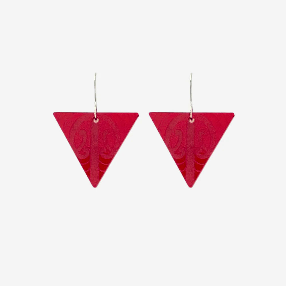 Nichola Earrings - Mangopare II | Red Clear