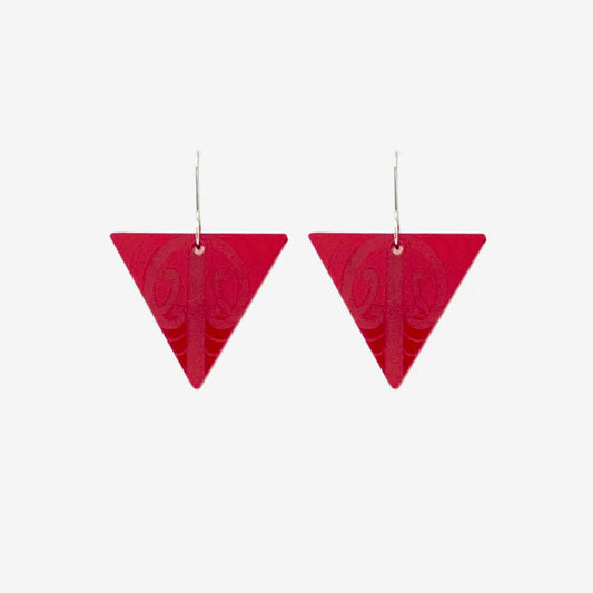 Nichola Earrings - Mangopare II | Red Clear