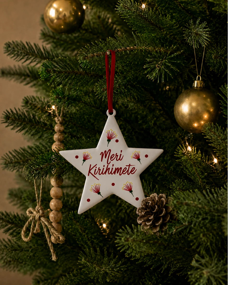 Stellar Lights Meri Kirihimete Star Decoration