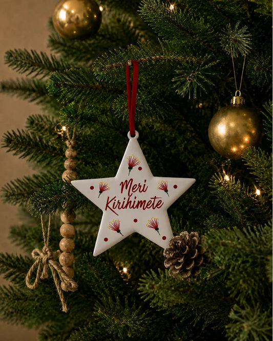 Stellar Lights Meri Kirihimete Star Decoration