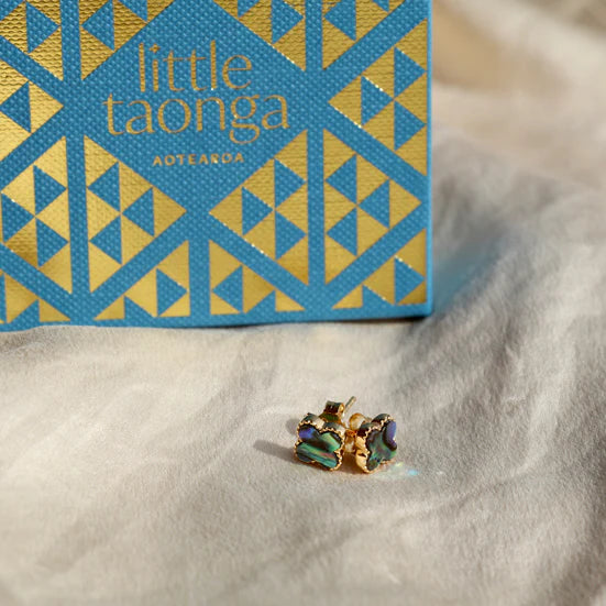 Little Taonga Paua Clover Earrings