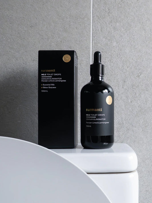 Surmanti Natural No.2 Toilet Drops - Persian Lime & Lemongrass 100mL