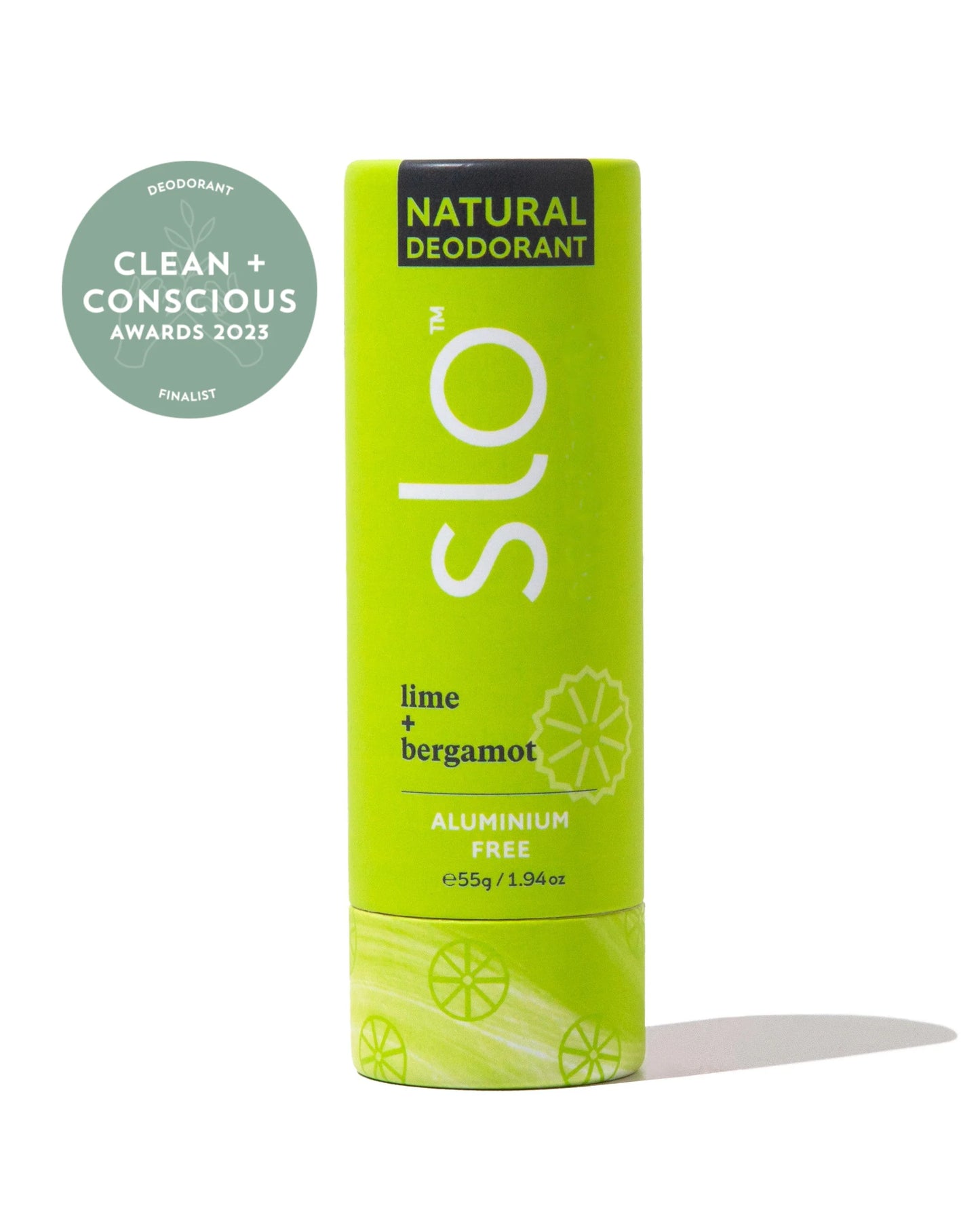 Slo Natural Deodorant | Bergamot + Lime