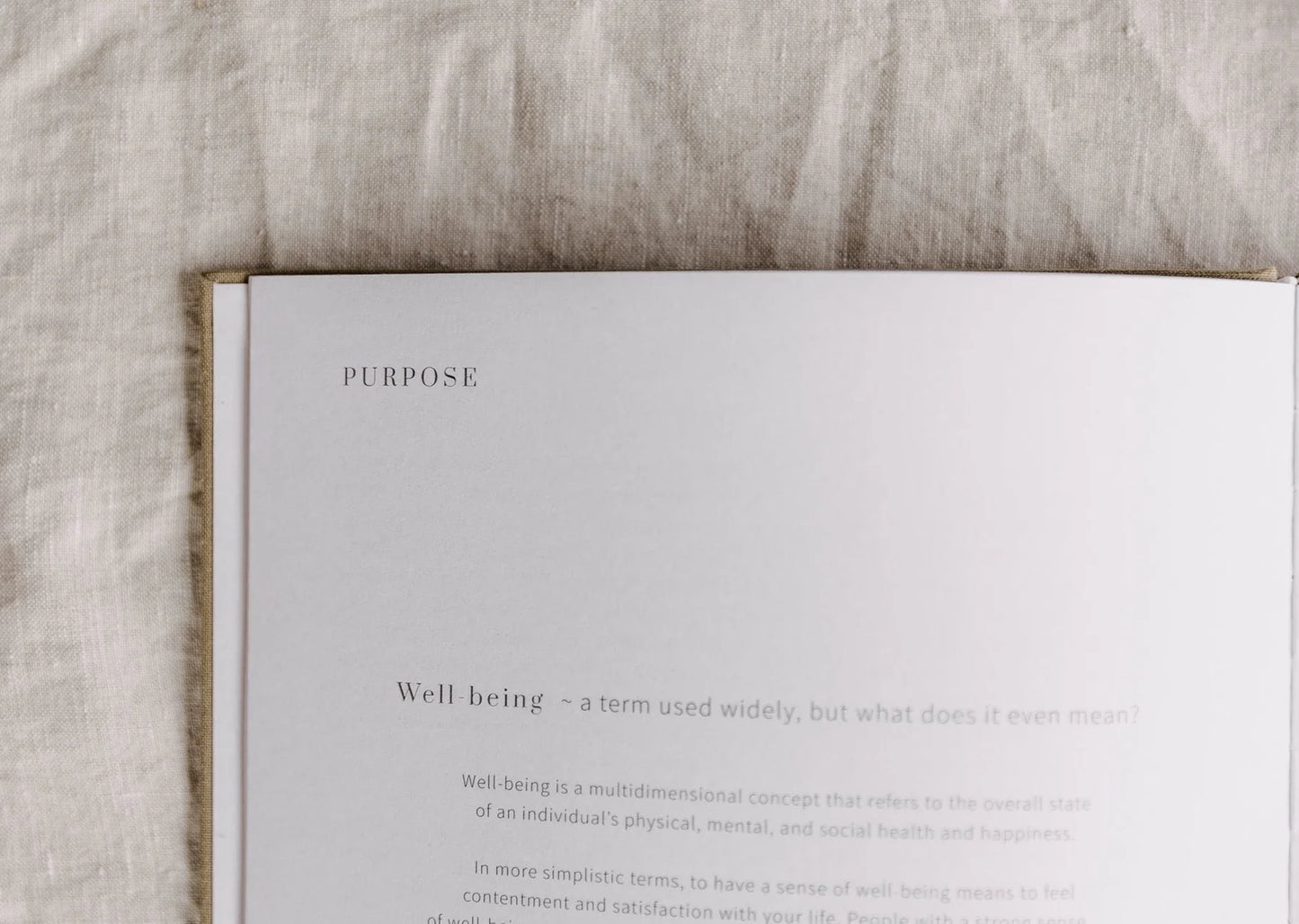 Olive + Page - YOU The Well-Being Journal