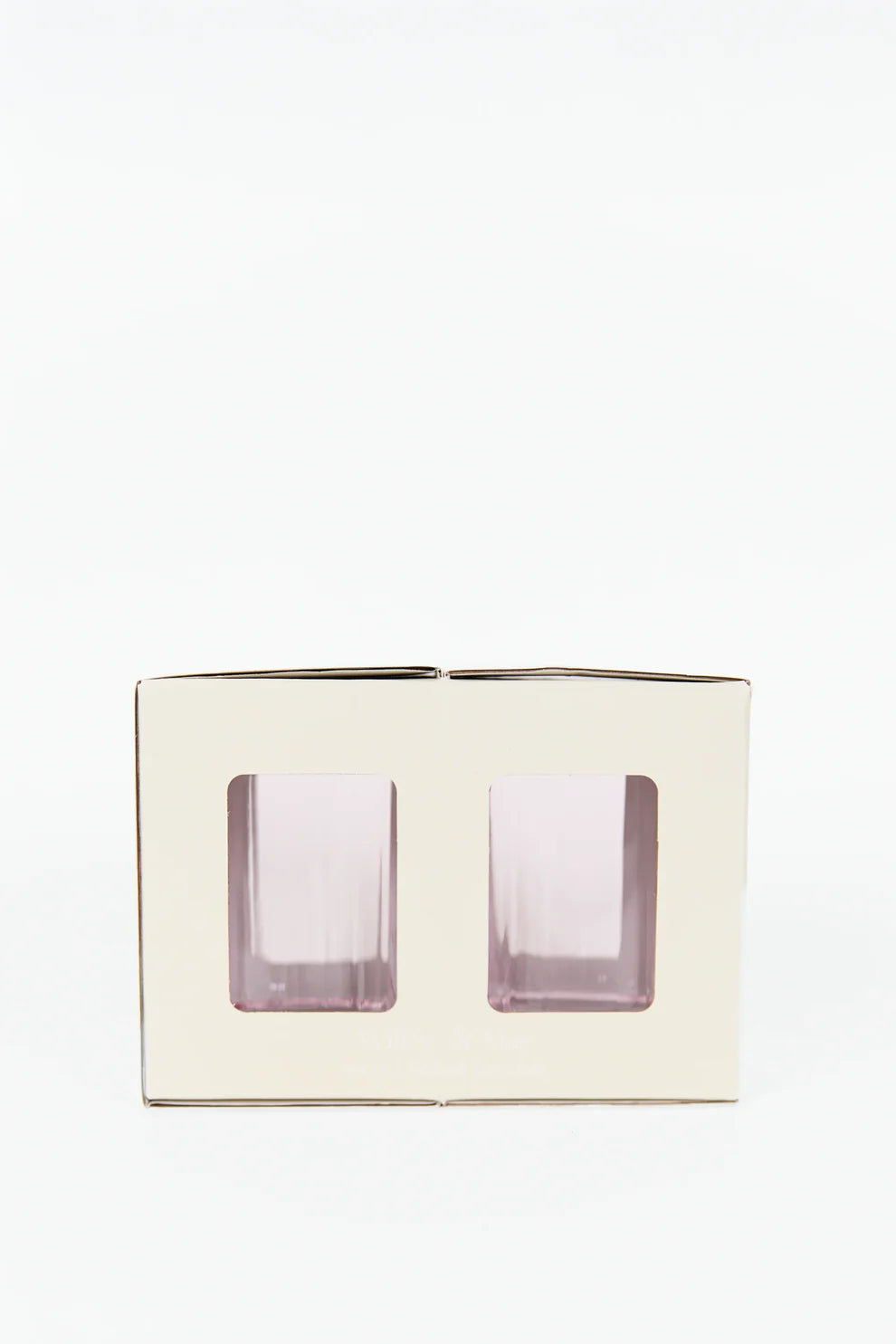 Willow & Mae Ribbed Tumblers | Pale Pink