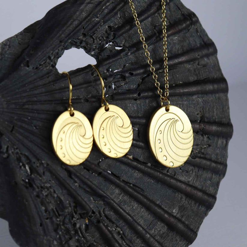 Little Taonga Paua Pendant Earrings