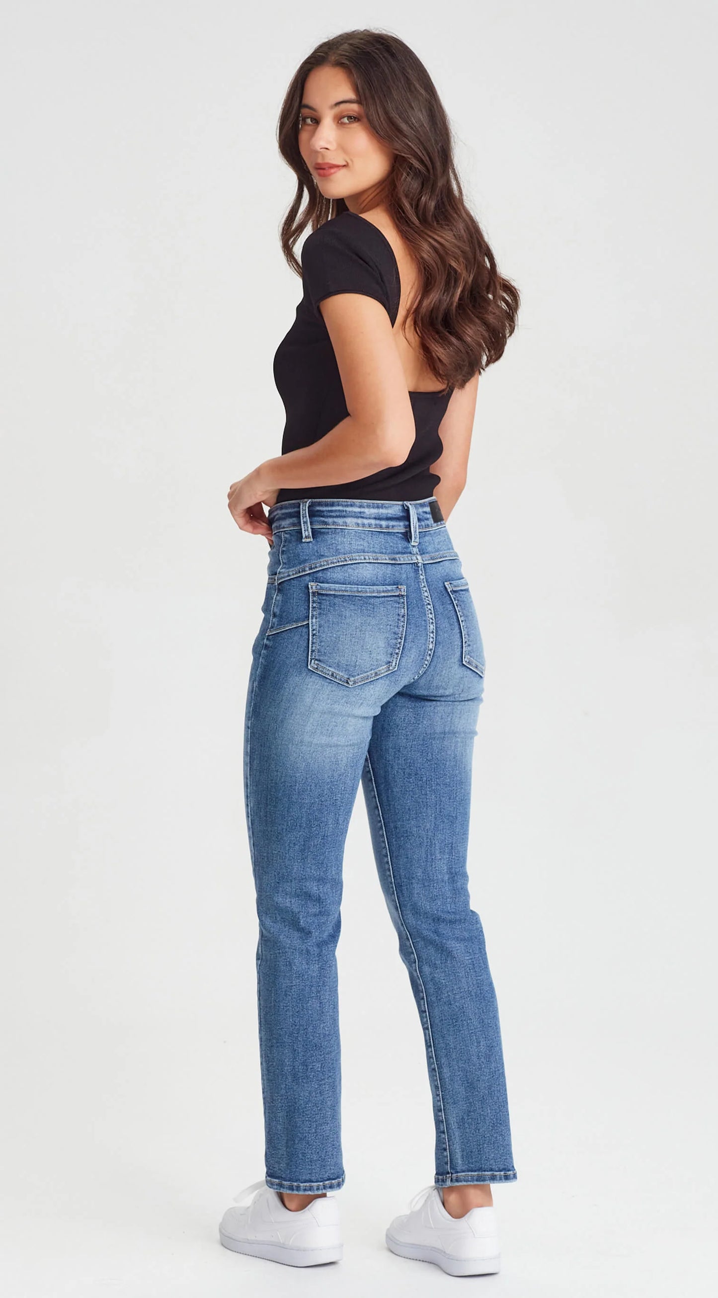 Junkfood Peachy Pushup Denim Jean | Blue