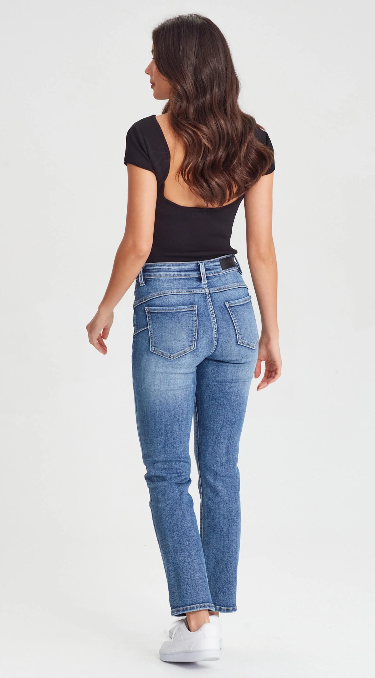 Junkfood Peachy Pushup Denim Jean | Blue