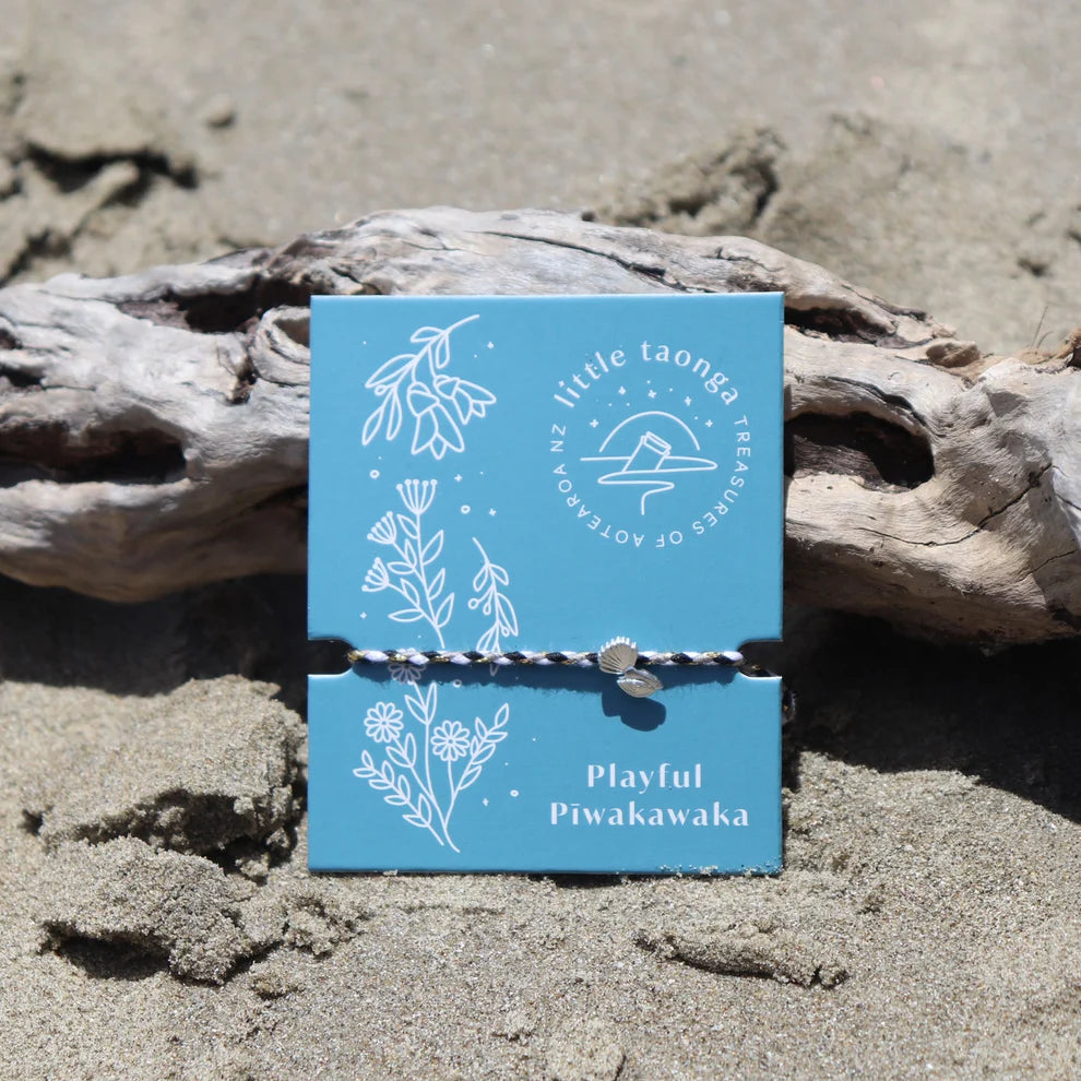 Little Taonga Playful Piwakawaka Rope Bracelet