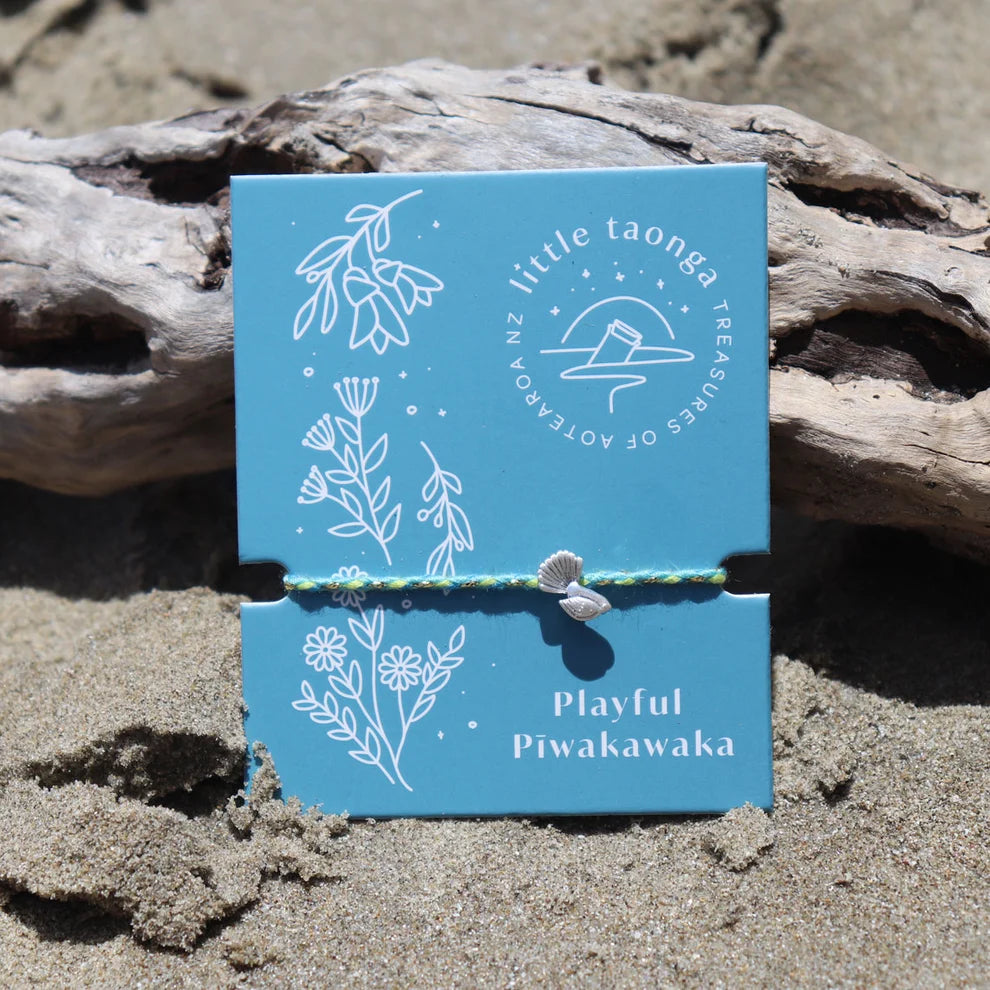 Little Taonga Playful Piwakawaka Rope Bracelet
