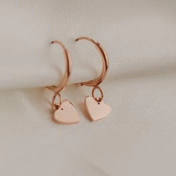 Katy B Heart Hoop Earrings