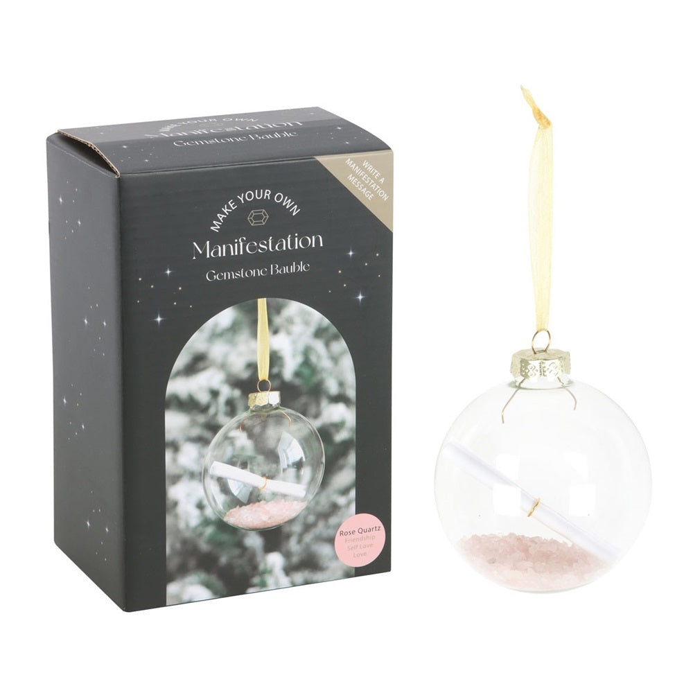 Manifestation Christmas Glass Bauble Crystal Kit