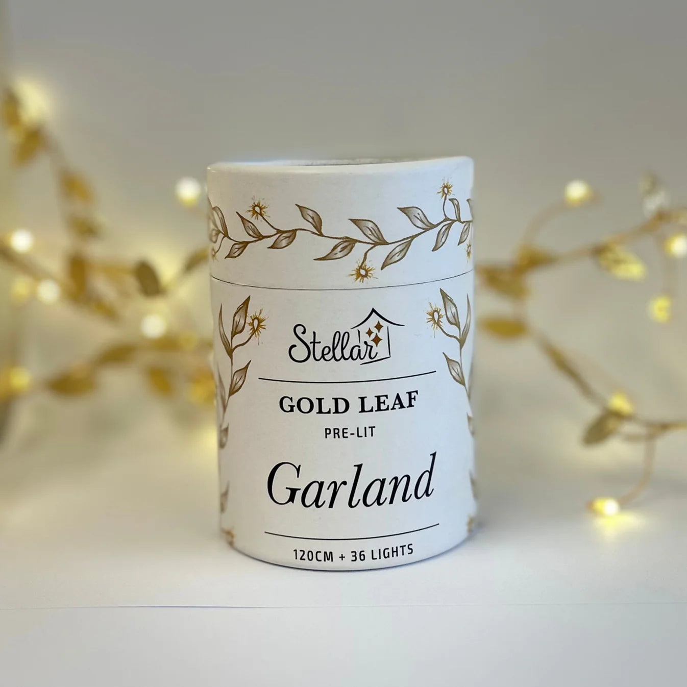 Stellar 1.2m Gold Garland (fabric) Seed Light