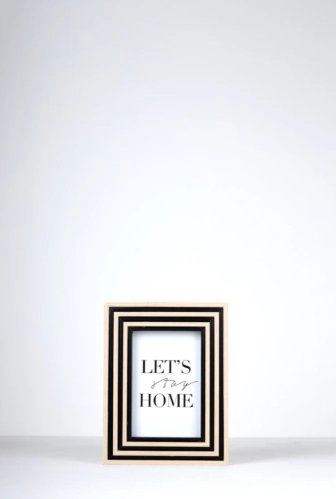 Antigone Photo Frame Set | Black & Wood