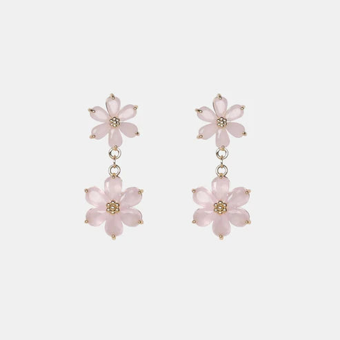 Antigone Violet Earrings | Pink