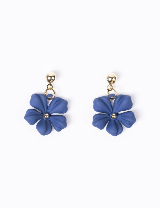 Stella + Gemma Dangly Mini Flower | Sea Blue