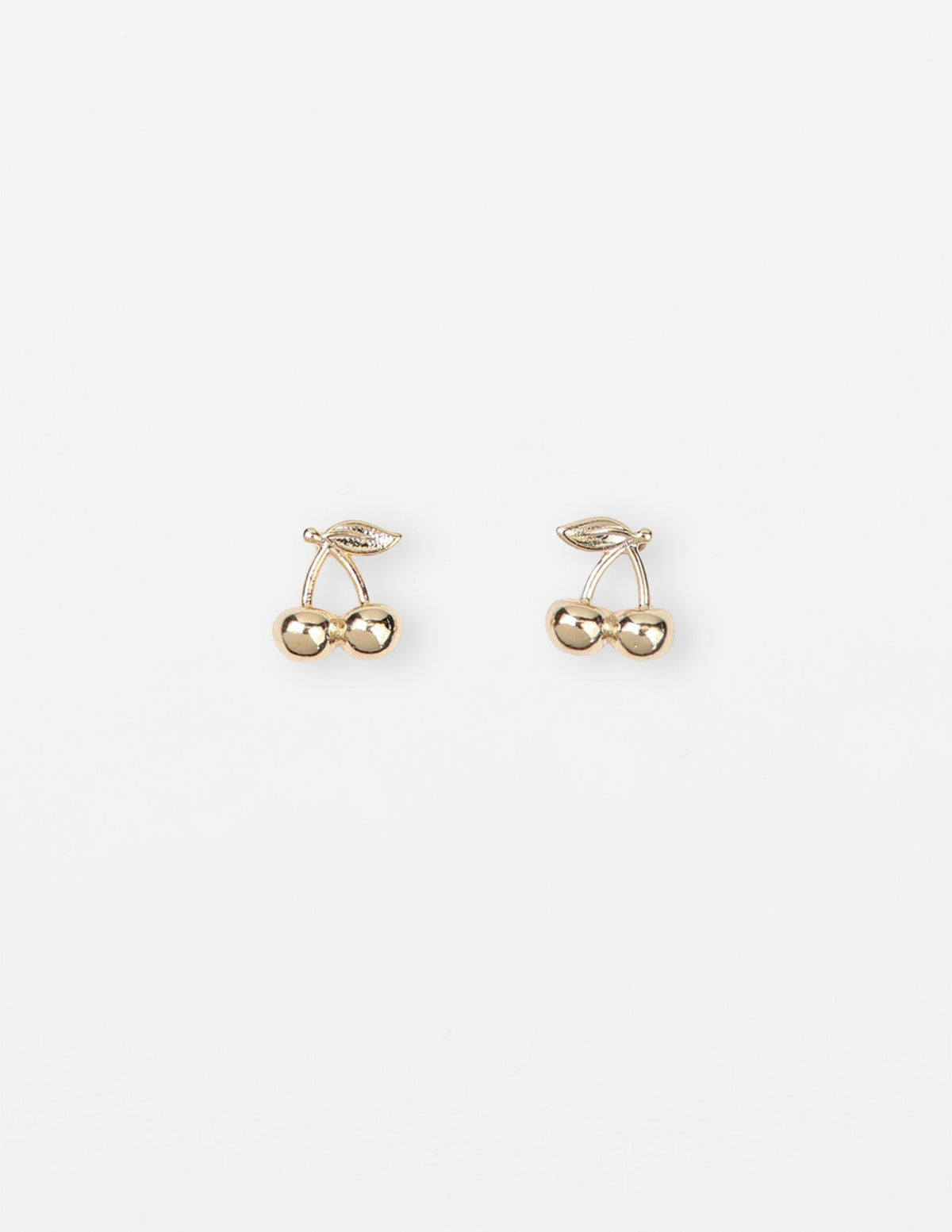 Stella + Gemma Stud Earrings | Gold Cherries