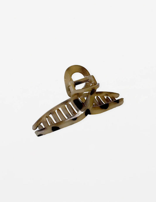Stella + Gemma Hair Grip - Line Cheetah
