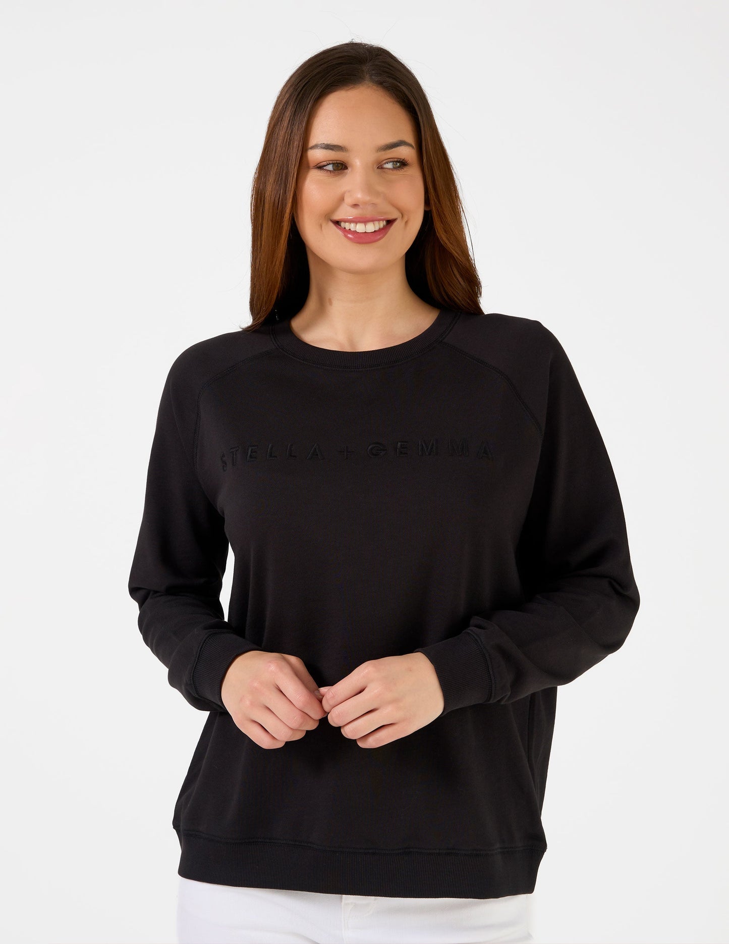 Stella + Gemma Classic Sweater | Logo Black